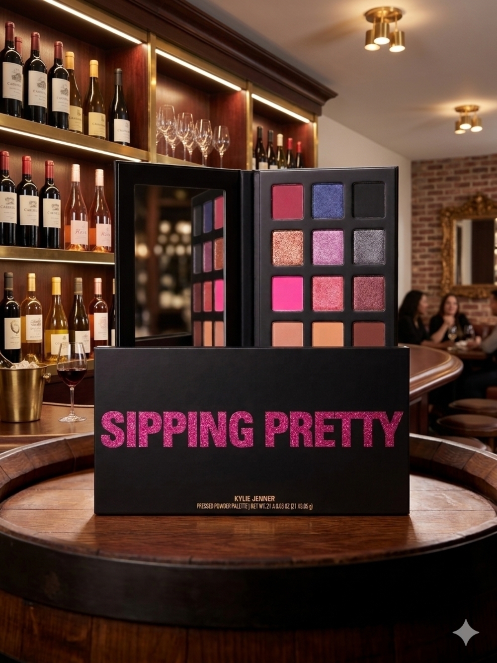 Kylie Jenner Sipping Pretty Eyeshadow Palette - Pink & Plum Mix